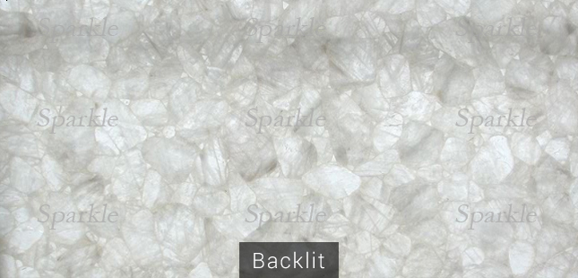 Wild Crystal Quartz Slab Backlit